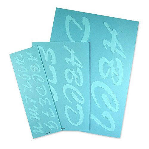  CoscoProducts Cosco Stencil Kit, Letters, Transparent Plastic Script 1-3 Inches (090310)