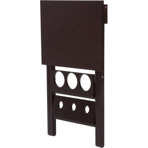  CoscoProducts COSCO Wood Folding Wine Rack with Removable Tray, Espresso