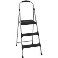 CoscoProducts Cosco 11410PBL2 Signature Series Three Step Steel Step Stool with Plastic Steps