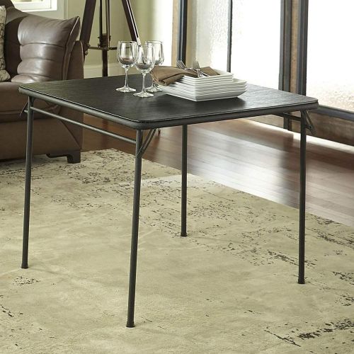  CoscoProducts Cosco 14-619-BLK1 Black Square Folding Table 34x34