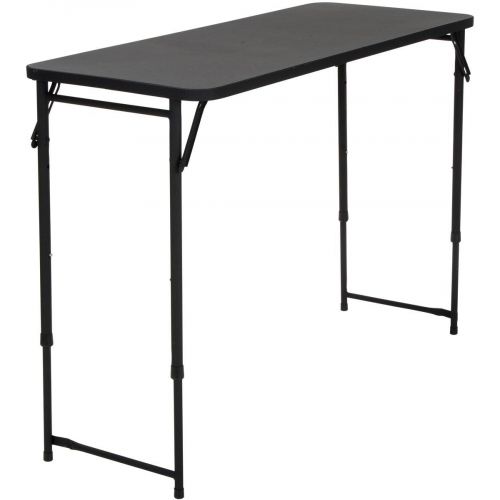  CoscoProducts Cosco 20 x 48 Adjustable Height PVC Top, Black Table