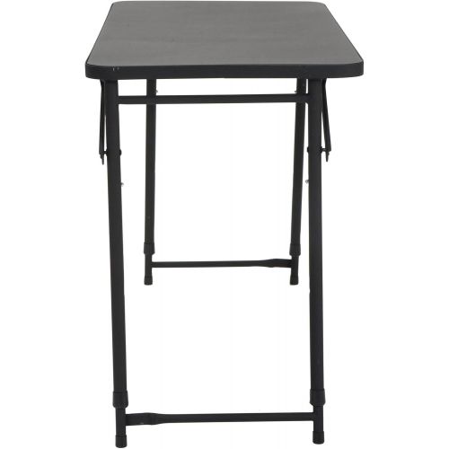  CoscoProducts Cosco 20 x 48 Adjustable Height PVC Top, Black Table