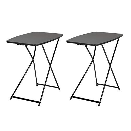  CoscoProducts COSCO Multi-Purpose, Adjustable Height Personal Folding Activity Table, 2 Pack, Black