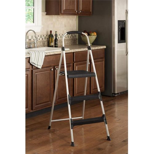  CoscoProducts Cosco 3-Step Lightweight Secure & Stable Folding Stool with Rubber Hand Grip