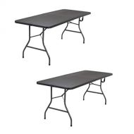 CoscoProducts Cosco Folding Table (Black - 2 Set)
