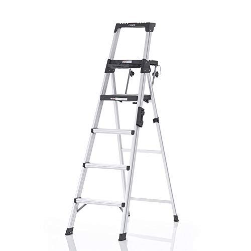  CoscoProducts COSCO 2061AABLKE Signature Series Step Ladder, 6ft, Steel