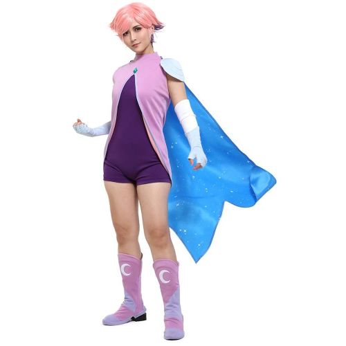  Coskidz Womens Princess Glimmer Cosplay Costume Bodysuit with Cape