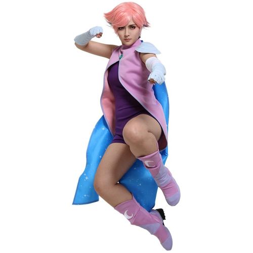 Coskidz Womens Princess Glimmer Cosplay Costume Bodysuit with Cape