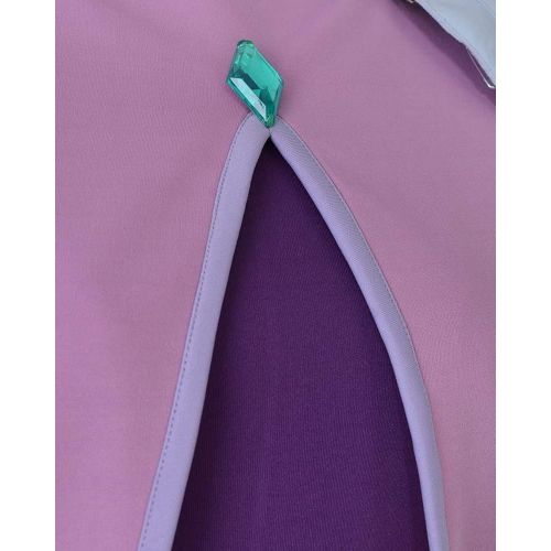  Coskidz Womens Princess Glimmer Cosplay Costume Bodysuit with Cape