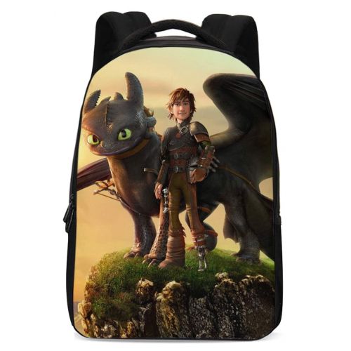  Coslive How to Train Your Dragon Backpack Hiccup Bags Night Fury Toothless Schoolbags for Men Boys Girls