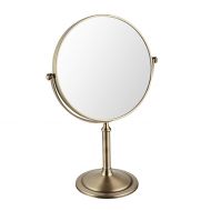 Cosmetic Mirror Desktop Makeup Mirror 3X Enlarge Double-Sided Rotatable Portable HD Makeup Mirror for Bathroom Salon Hotel,6,6in