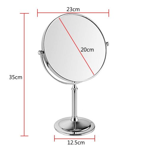  Cosmetic Mirror Desktop Makeup Mirror 3X Enlarge Double-Sided Rotatable Portable HD Makeup Mirror for Bathroom Salon Hotel,6,6in