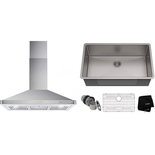  Cosmo 63190FT900 36 in. Wall Mount Range Hood with Push Button Controls, LED Lighting and Permanent Filters