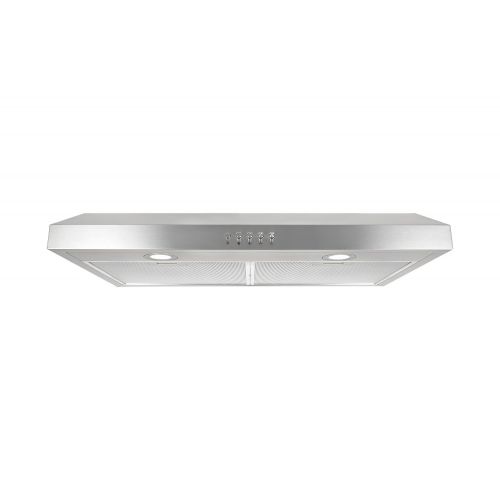  Cosmo 30 in. 250 CFM Ducted Under Cabinet Range Hood with Push Button Control Panel, Kitchen Vent Cooking Fan Range Hood with Aluminum Filters and LED Lighting
