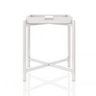 CosmoLiving by Cosmopolitan CosmoLiving Coco Side Tray Table, White