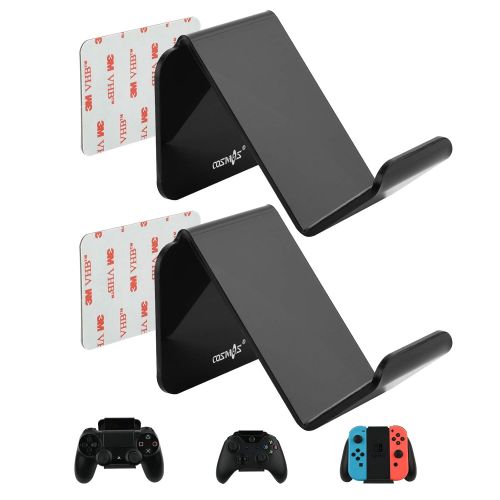  [아마존베스트]Cosmos Pack of 2 Universal Acrylic Game Controller Stand Holder Headset Wall Mount Display Organizer for Xbox One, Xbox Series, PS4, PS5 and Switch Joy Con Controller