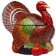 Cosmos 10712 Gifts Turkey Design Ceramic Cookie Jar, 10-38-Inch