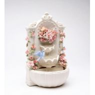 Cosmos SB49056 Fine Porcelain Floral Fountain Musical Figurine, 8-7/8-Inch