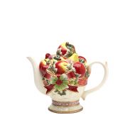 Cosmos Gifts 10569 Victorian Harvest Teapot, 7-5/8-Inch