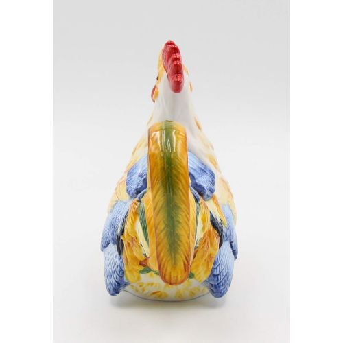  Cosmos Gifts 31984 Rooster Teapot (17 oz), One Size, Yellow