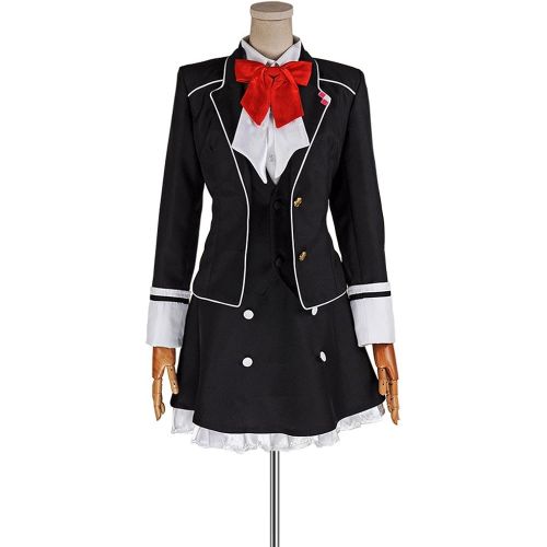  Cosonsen Diabolik Lovers Komori Yui Girl Shool Uniform Cosplay Costume All Size