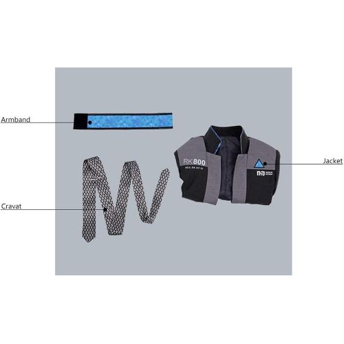  Cosonsen Become Human Connor RK800 Kara Marcus Android Uniform Cosplay Costume Full Set