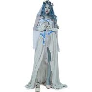 할로윈 용품Cosplay.fm Womens Emily Ghost Bride Halloween Cosplay Costume Fancy Dress