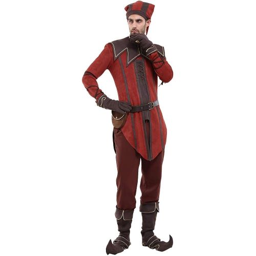  할로윈 용품Cosplay.fm Mens Dark Brotherhood Cicero Cosplay Costume Outfit