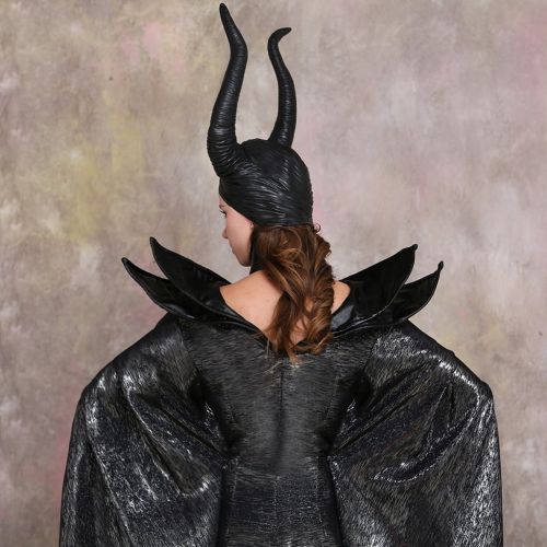  CosplayDiy Womens Costumes of Maleficent Angelina Jolie Dark Witch Queen Dress