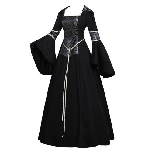  CosplayDiy Womens Medieval Gothic Witch Vampire Costume Dress