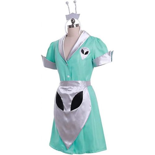  할로윈 용품CosplayDiy Roswell Crashdown Cosplay Costume Liz Parker Cafe Waitress Maid Dress Halloween Alien Uniform