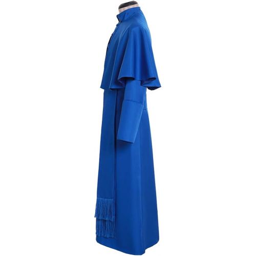  할로윈 용품CosplayDiy Adult Mens Roman Pulpit Clergy Cassock Church Pope Robe Costume Halloween Vintage Mens Outfit