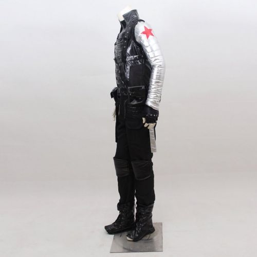  CosplayDiy Mens Suit for Captain America The Winter Soldier Barnes Cosplay