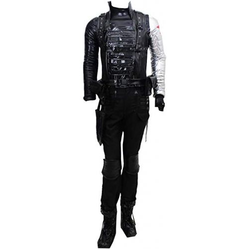  CosplayDiy Mens Suit for Captain America The Winter Soldier Barnes Cosplay