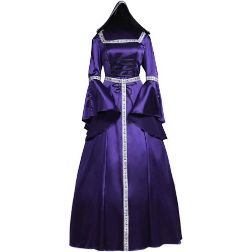  CosplayDiy Womens Medieval Victorian Dress Vampire Witch Dress Costume