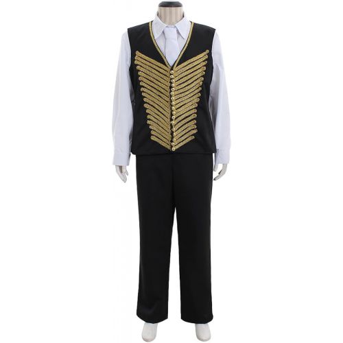  CosplayDiy Mens Suit for Ring Master Showman P. T. Barnum Cosplay Costume