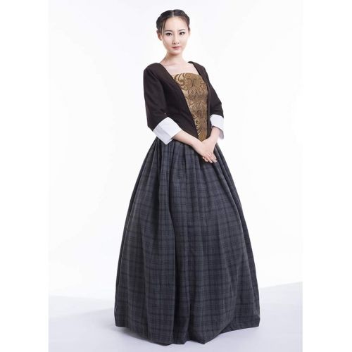  CosplayDiy Womens Dress for Outlander Jenny Fraser Murray Cosplay Costume Dress