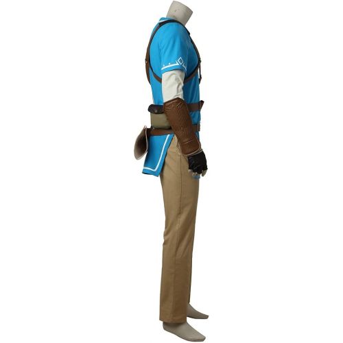  CosplayDiy Mens Suit for The Legend of Zelda Breath of The Wild Link Cosplay