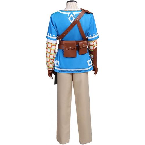  CosplayDiy Mens Suit for The Legend of Zelda Breath of The Wild Link Cosplay