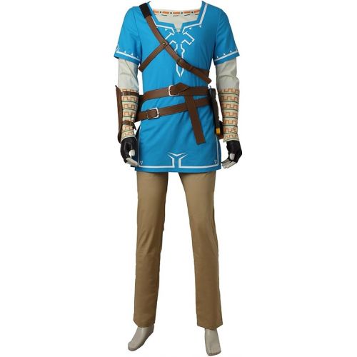  CosplayDiy Mens Suit for The Legend of Zelda Breath of The Wild Link Cosplay