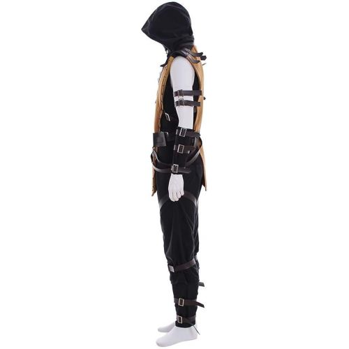  CosplayDiy Mens Suit for Mortal Kombat X Scorpion Cosplay Costume