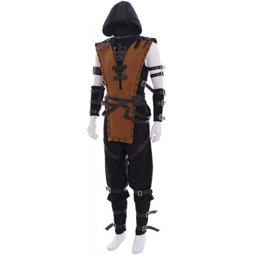  CosplayDiy Mens Suit for Mortal Kombat X Scorpion Cosplay Costume