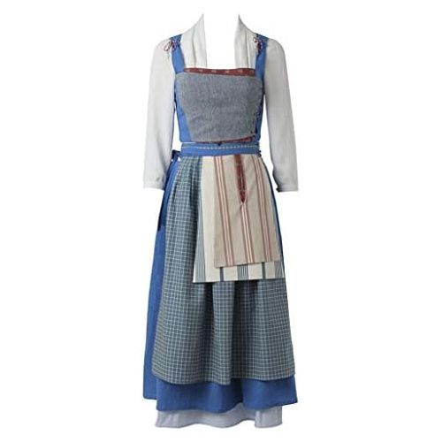  CosplayDiy Womens Maid Set for Belle Cosplay Costume Adult