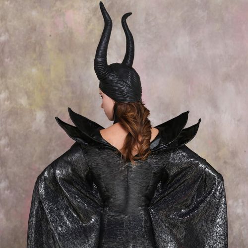  CosplayDiy Womens Costumes of Maleficent Angelina Jolie Dark Witch Queen Dress