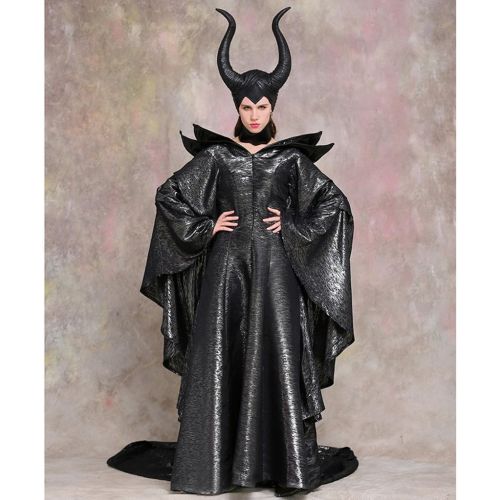  CosplayDiy Womens Costumes of Maleficent Angelina Jolie Dark Witch Queen Dress