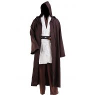 Cosplaysky Adult Tunic Hooded Robe Outfit for Jedi Costume