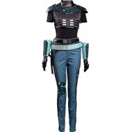 CosplaySky Cara Dune Costume for The Mandalorian Cosplay Halloween Bounty Hunter Outfit