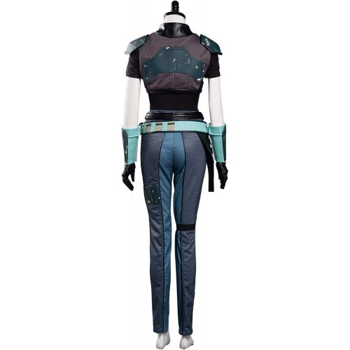  할로윈 용품CosplaySky Cara Dune Costume for The Mandalorian Cosplay Halloween Bounty Hunter Outfit