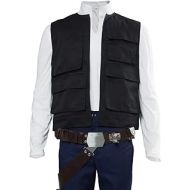 할로윈 용품Cosplaysky Mens Halloween Vest for Han Solo Costume Belt Compatible Droid Caller Canister