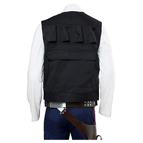  할로윈 용품Cosplaysky Mens Halloween Vest for Han Solo Costume Belt Compatible Droid Caller Canister